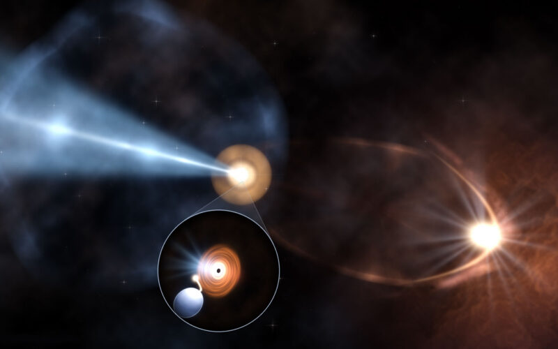 Espacio: Un posible microblázar apunta hacia la Tierra