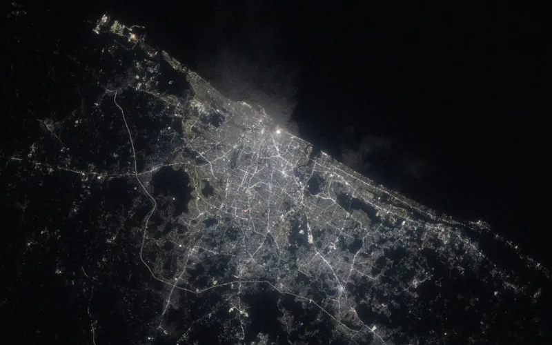 🚀 Espacio: Chennai vista desde la Estación Espacial