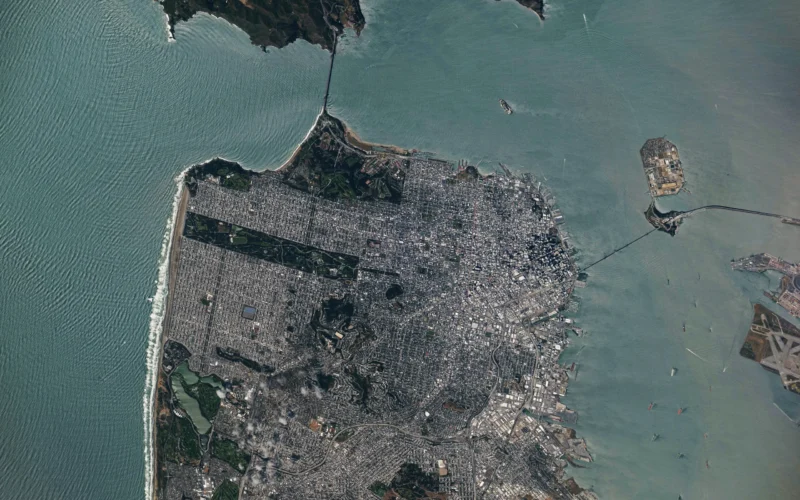 Espacio: San Francisco visto desde la ISS
