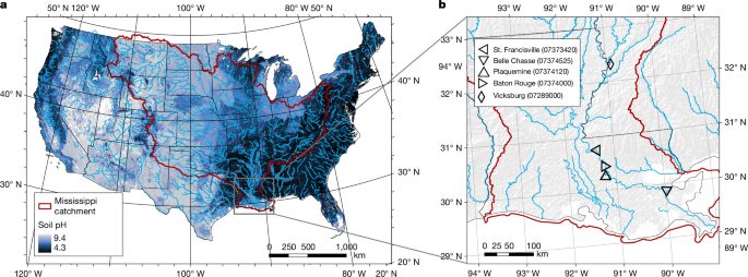 Clima: Echar cal a los campos retira CO₂ en el Mississippi