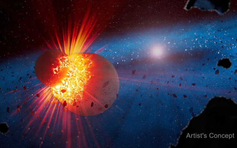 Espacio: Webb rastrea choques planetarios en el polvo