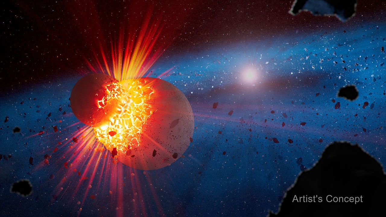 Espacio: Webb rastrea choques planetarios en el polvo