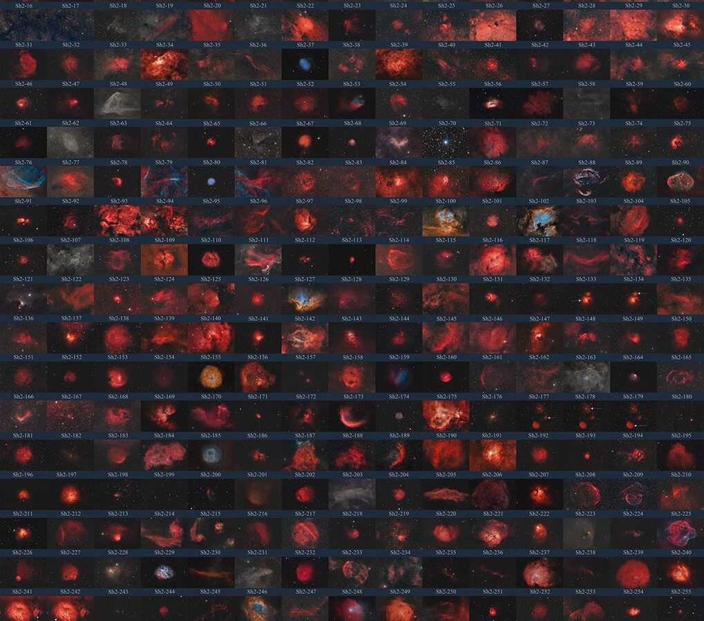 Espacio: 313 nebulosas y 800 horas de trabajo