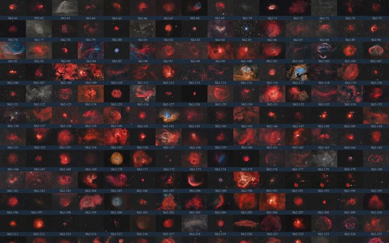 Espacio: 313 nebulosas y 800 horas de trabajo
