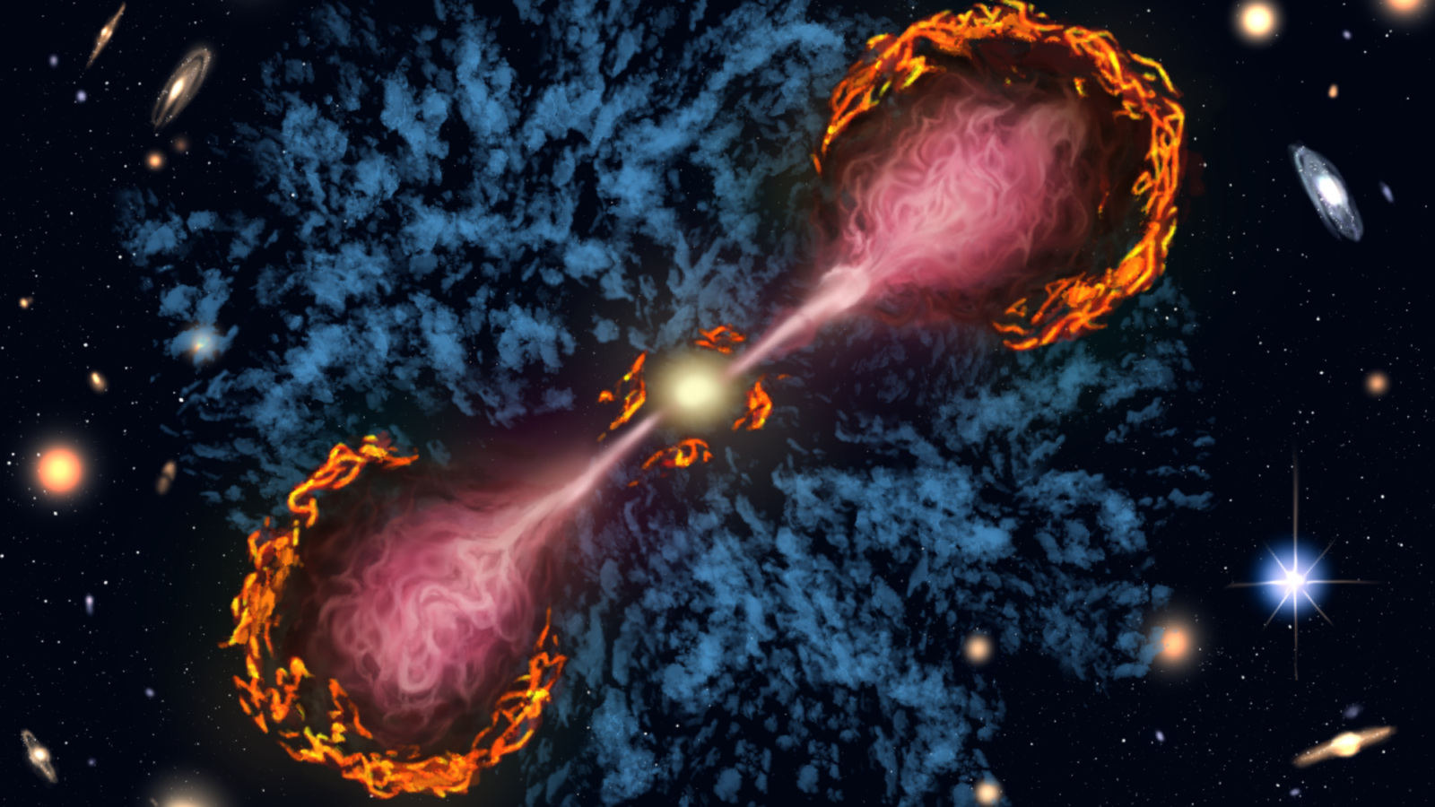 Espacio: Los chorros de agujeros negros frenan nuevas estrellas