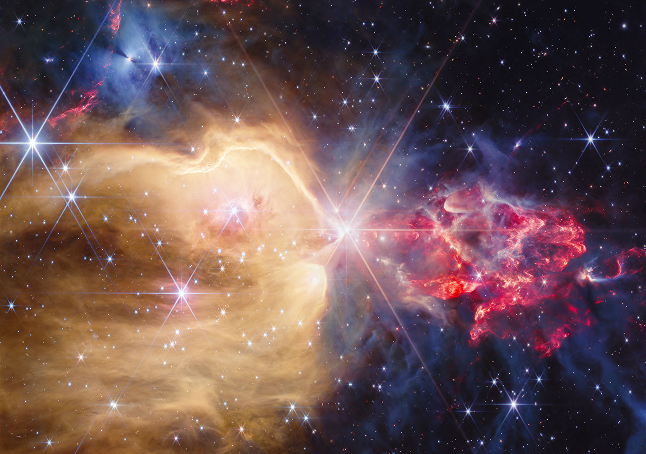 Espacio: Webb revela estrellas ocultas y chorros de gas