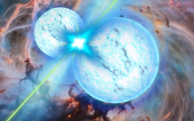 Espacio: Un destello podría delatar dos estrellas de neutrones