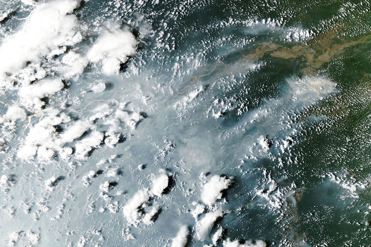 Clima: La sequía favorece los incendios en la Amazonía