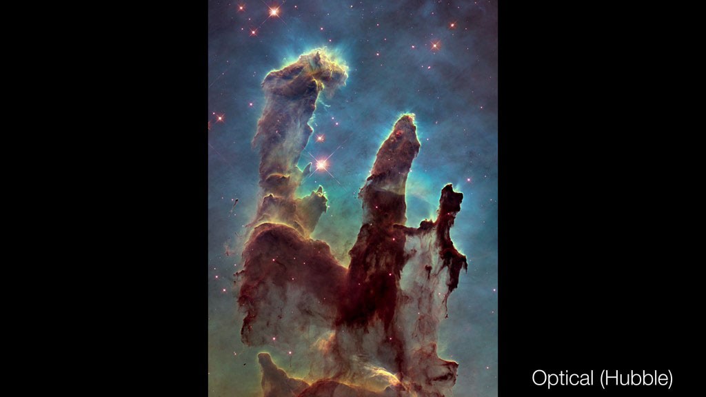 Espacio: Los pilares de la nebulosa del Águila suenan