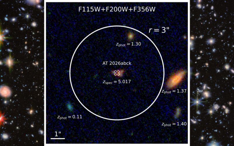 Espacio: Webb capta una supernova del universo joven