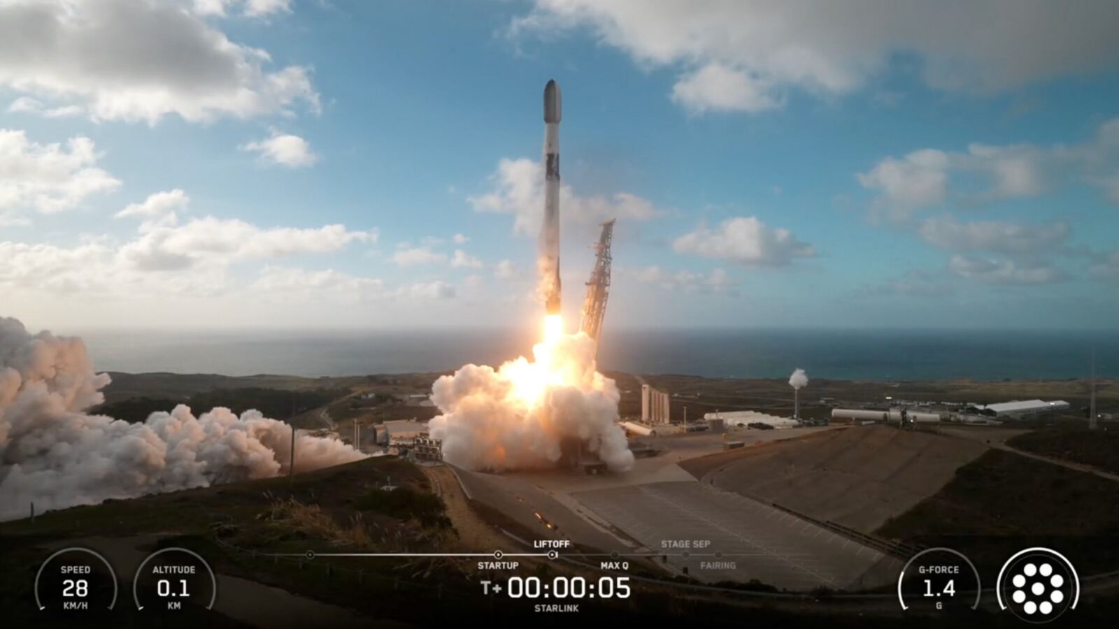 Espacio: SpaceX lanza 27 Starlink mientras reduce el ritmo