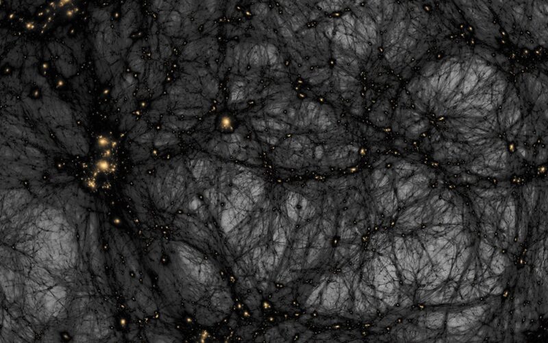 Espacio: La materia oscura dibuja una telaraña cósmica