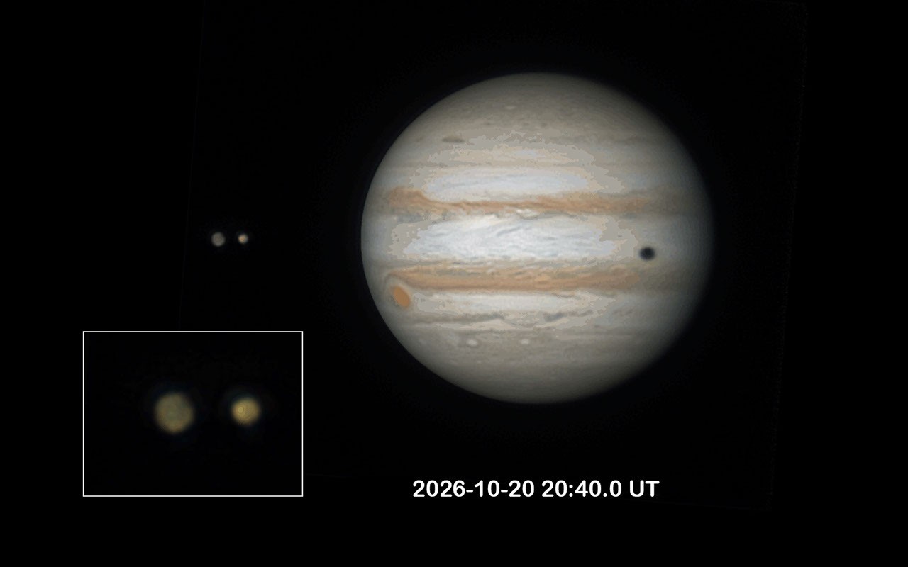 Espacio: Ganímedes oculta a Ío en un encuentro fugaz