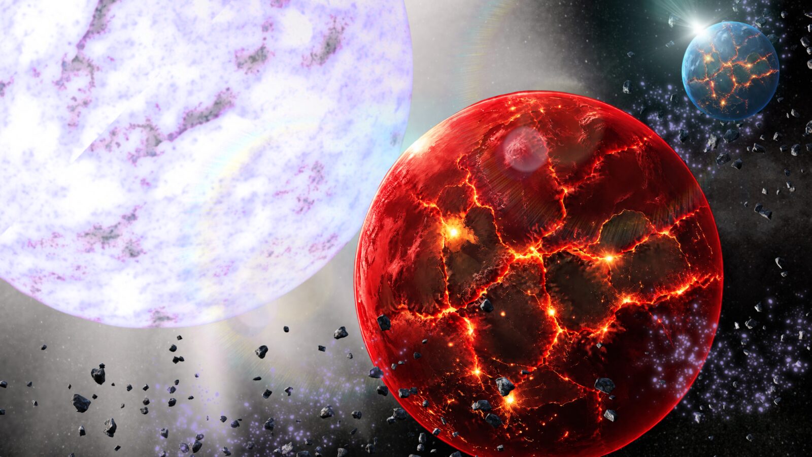 Espacio: Dos posibles supervivientes alrededor de una estrella muerta