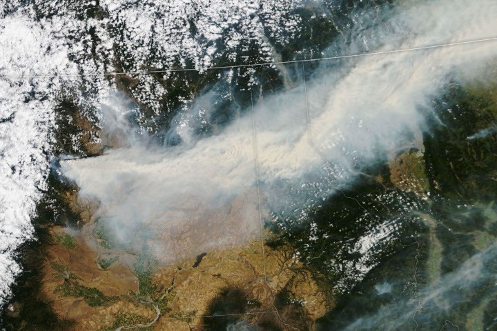 Incendios: humo recorre el este de Washington