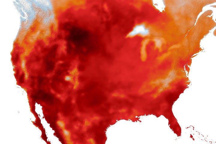 Clima: una cúpula de calor rompe récords en EE. UU.