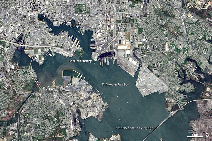 Tierra: Baltimore visto desde Landsat 8