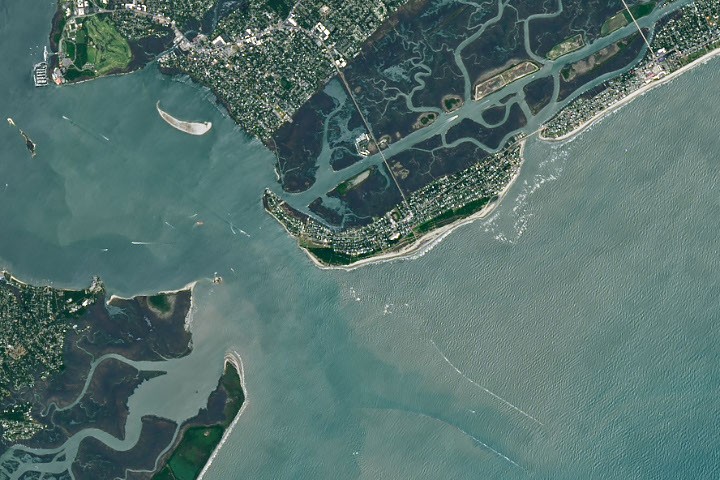 Tierra: Landsat observa Sullivan’s Island 250 años después