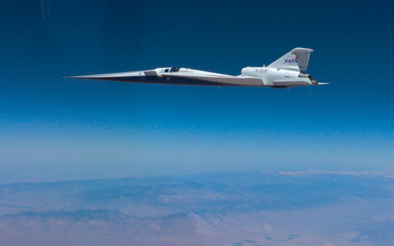 Aeronáutica: el X-59 de la NASA rompe la barrera del sonido